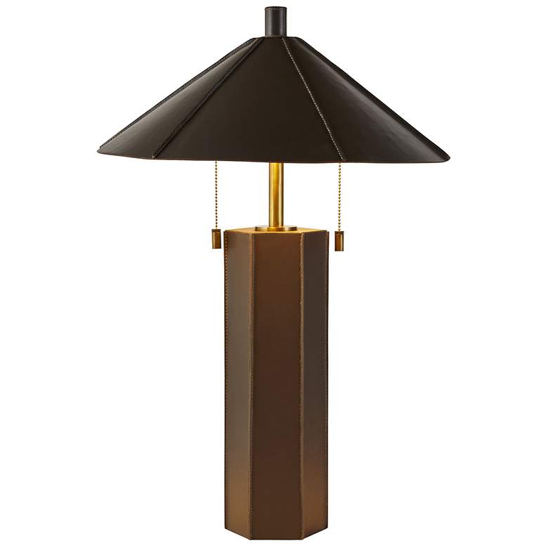 Image 1 Arteriors Cantrell Table Lamp Antique Brass/Gold Leaf