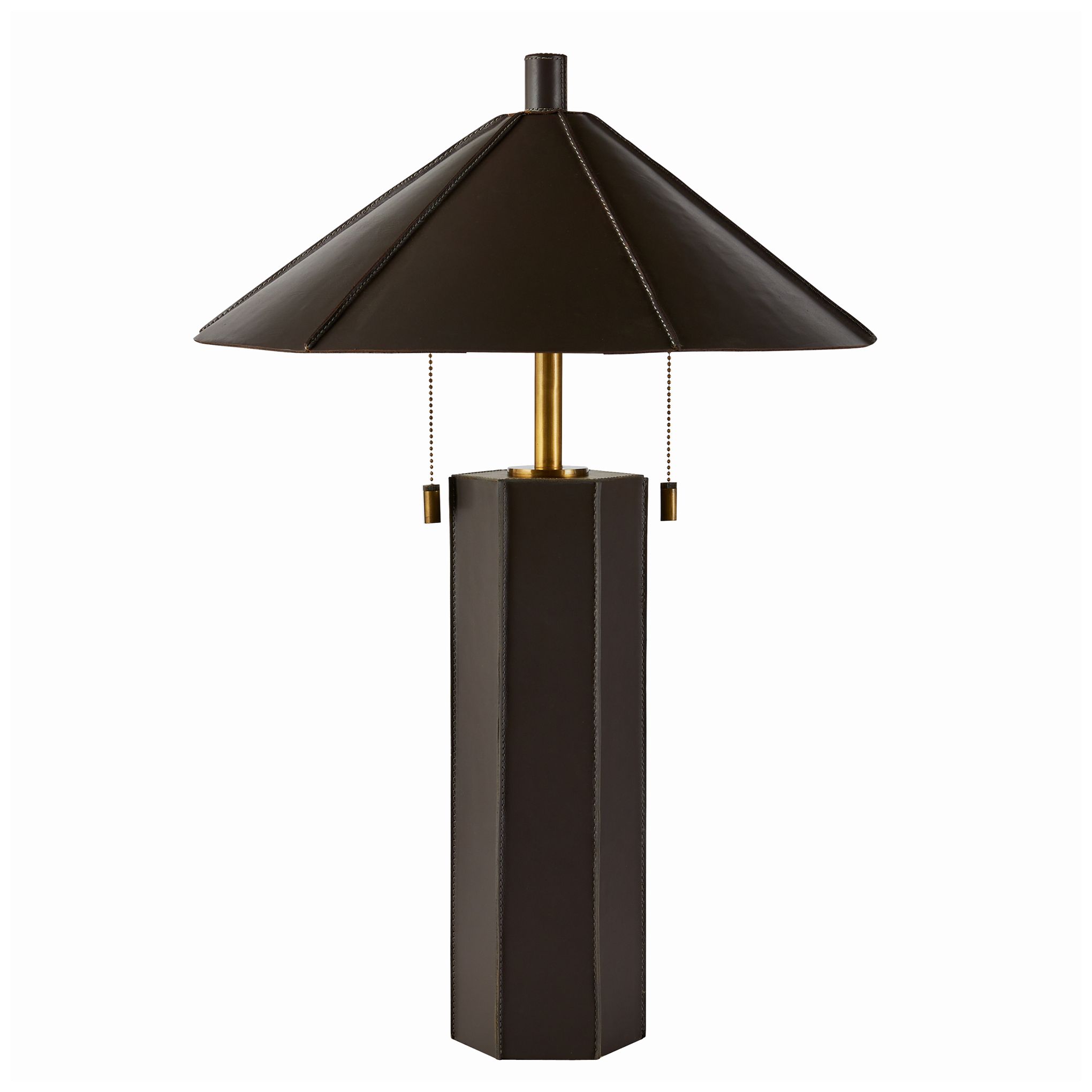 Thumbnail2 of Arteriors Cantrell Table Lamp Antique Brass/Gold Leaf more views