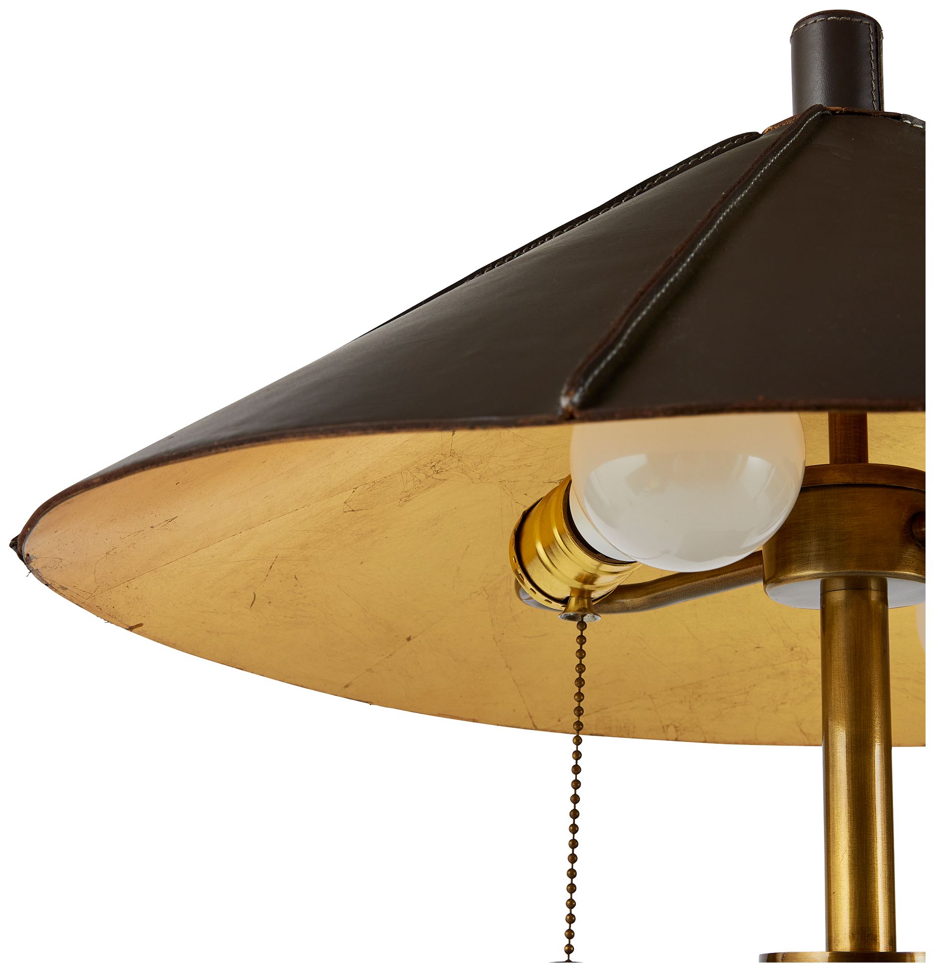 Arteriors Cantrell Table Lamp Antique Brass/Gold Leaf
