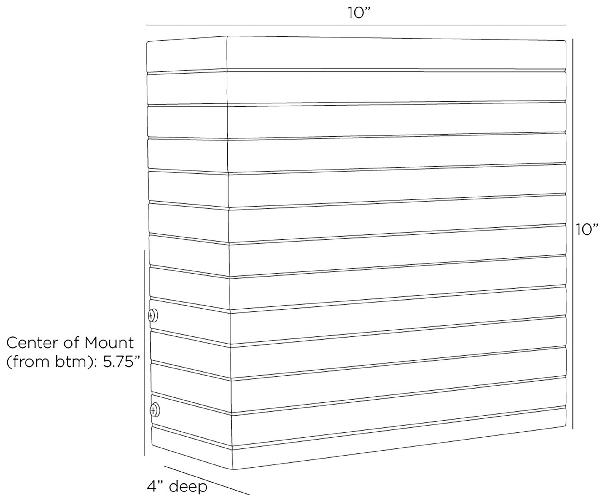 Arteriors Carter Outdoor Sconce Aged Iron