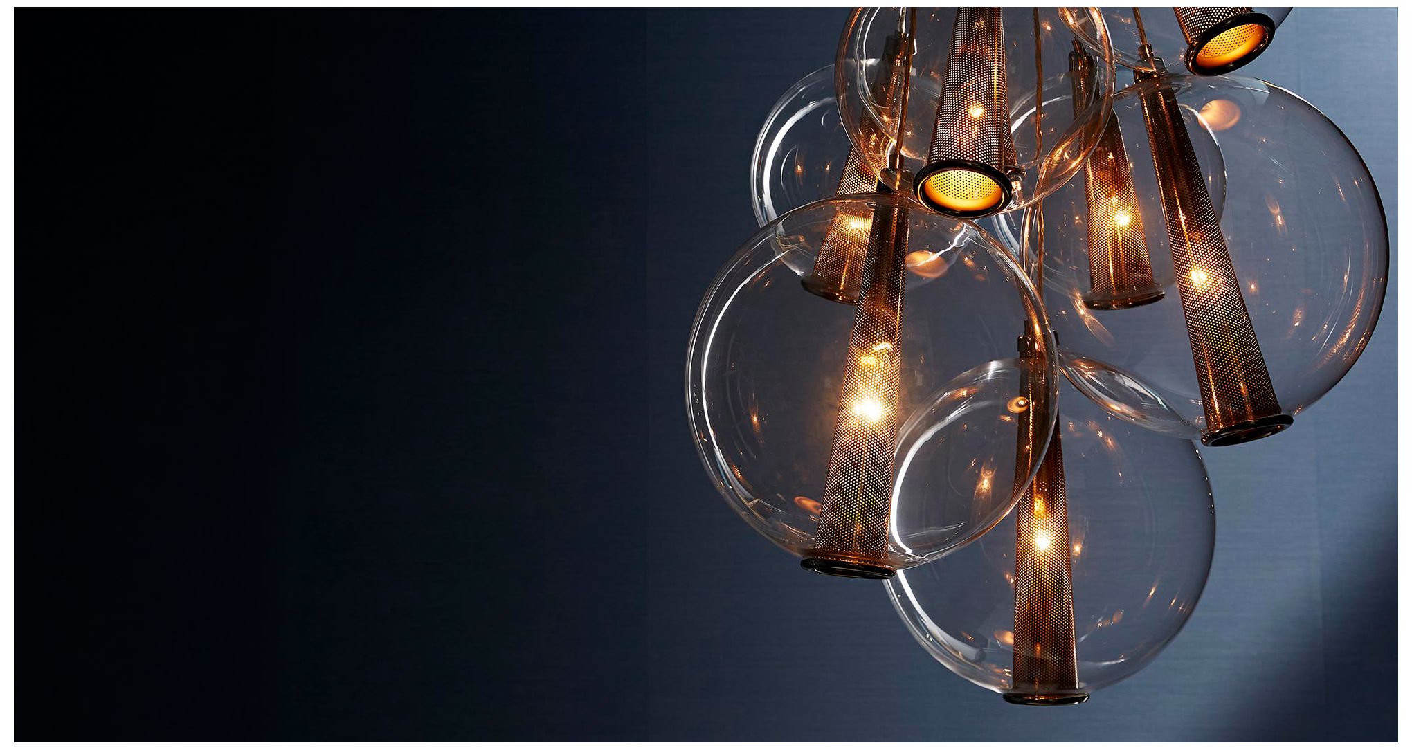 Image 5 Arteriors- Caviar Adjustable Large Cluster- 28.5" Polished Nickel more views