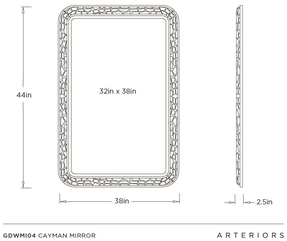 Image 5 Arteriors Cayman Mirror Bronze more views