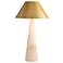 Arteriors Chanell White Alabaster Lamp Antique Brass Steel