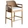 Arteriors Chilton Outdoor Bar Stool Pearl Performance Boucle