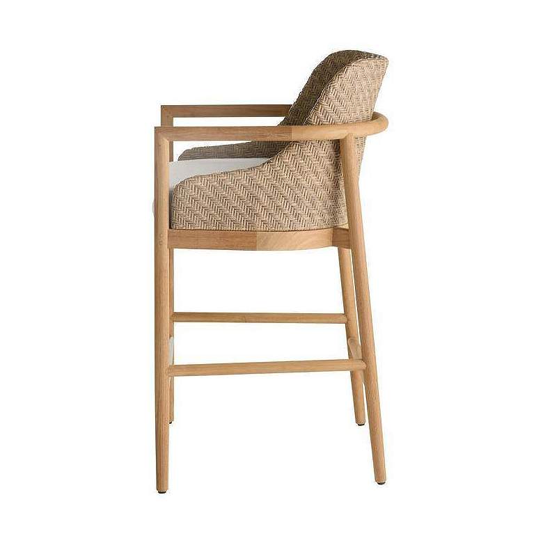 Image 2 Arteriors Chilton Outdoor Bar Stool Pearl Performance Boucle more views
