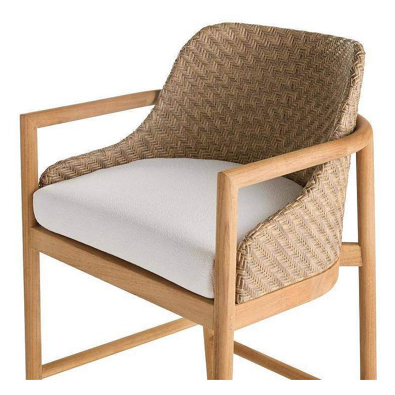 Image 4 Arteriors Chilton Outdoor Bar Stool Pearl Performance Boucle more views