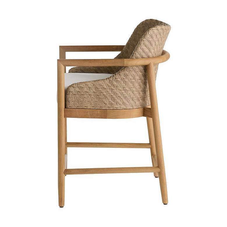 Image 2 Arteriors Chilton Outdoor Counter Stool Pearl Outdoor Performance Boucle more views