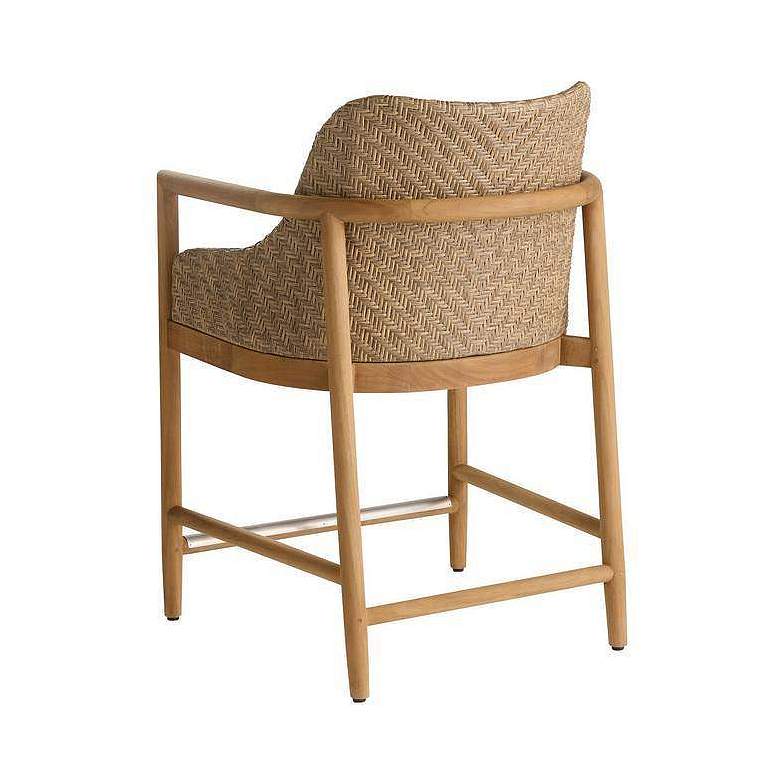 Image 3 Arteriors Chilton Outdoor Counter Stool Pearl Outdoor Performance Boucle more views