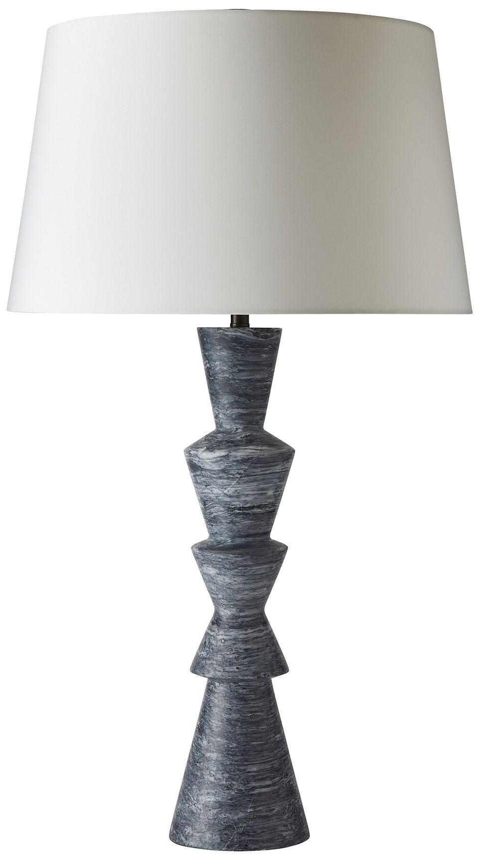 Image 3 Arteriors Chloe Table Lamp Faux Galaxy Marble/Bronze more views