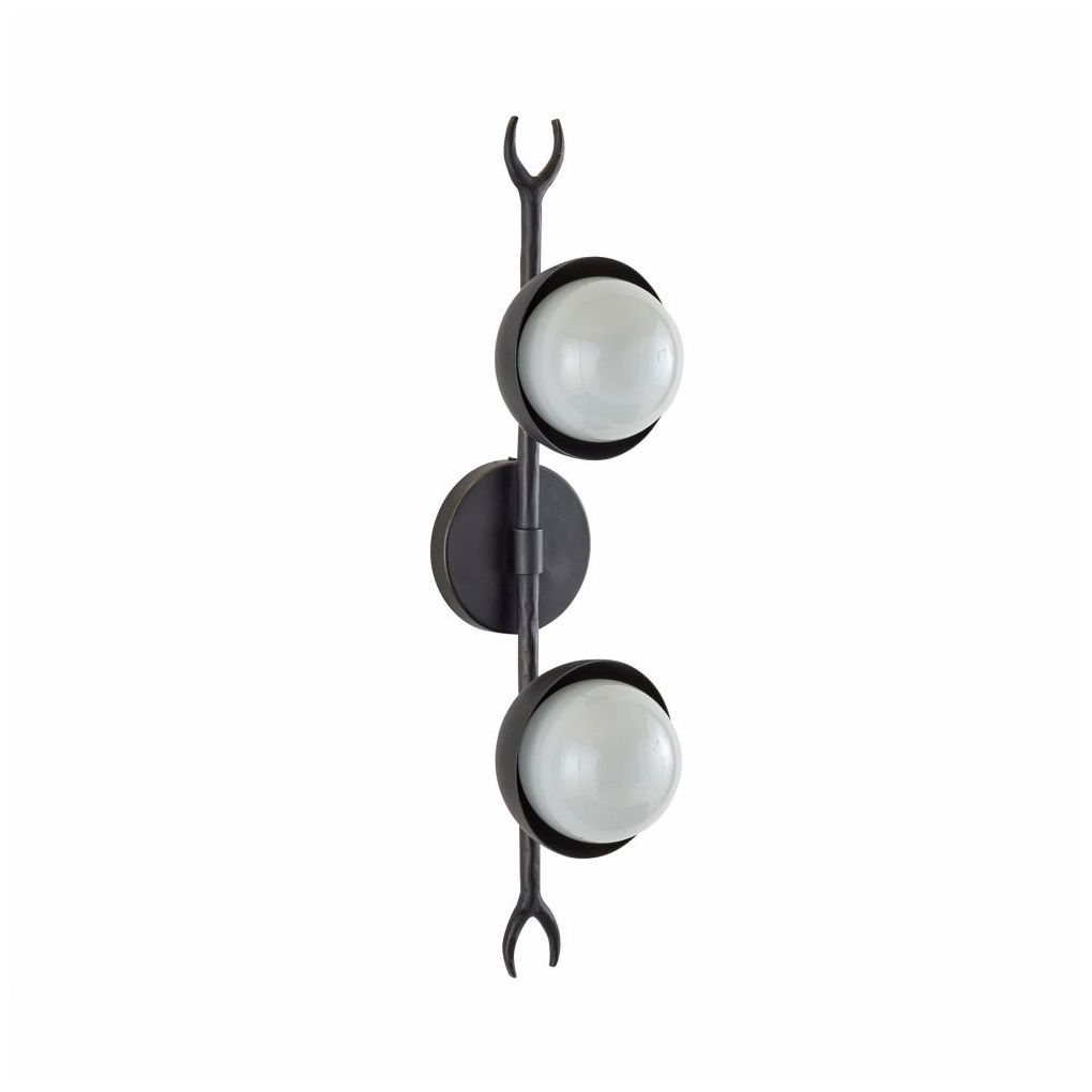 Image 4 Arteriors Churchill Sconce Blackened Iron more views