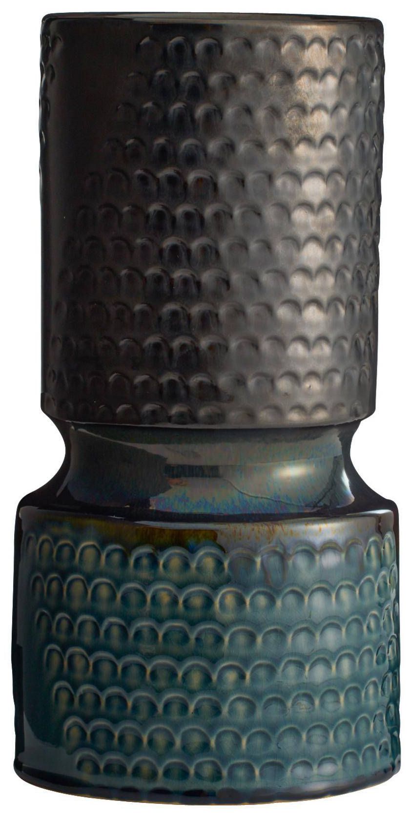 Image 2 Arteriors Cliff Vases, Set of 2 Gunmetal & Teal Reactive more views
