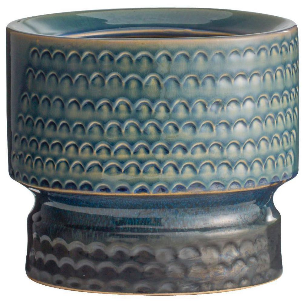 Image 4 Arteriors Cliff Vases, Set of 2 Gunmetal & Teal Reactive more views