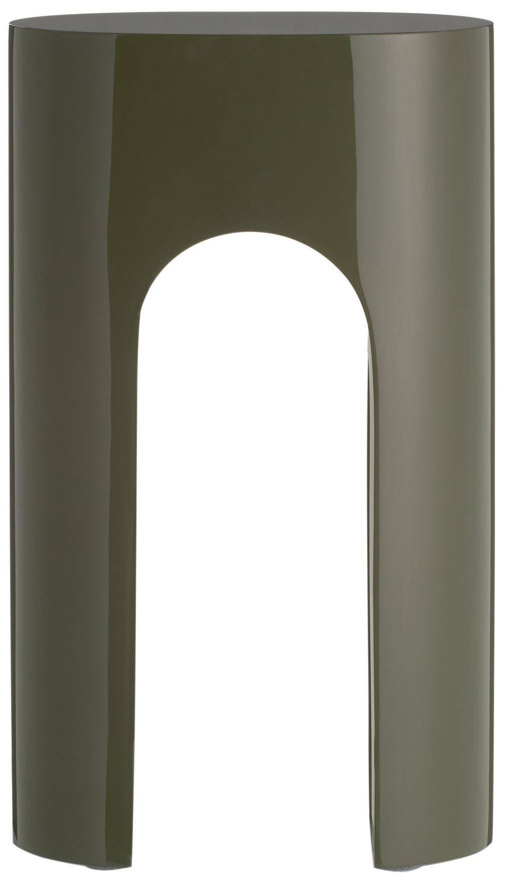 Image 2 Arteriors Constantine Tall Accent Table Dark Moss more views