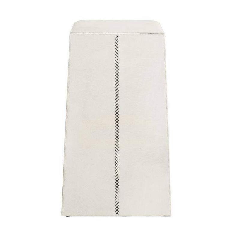 Image 2 Arteriors Cowan Bar Stool White Hair on Hide more views
