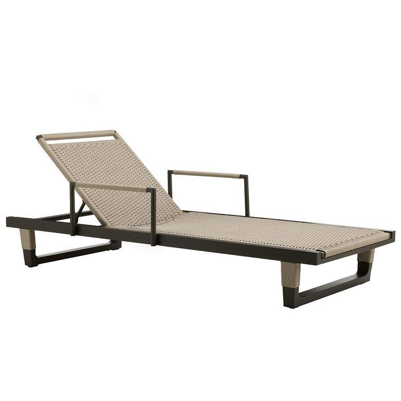 Image 2 Arteriors Daytona Outdoor Chaise Buff Dutch Weave