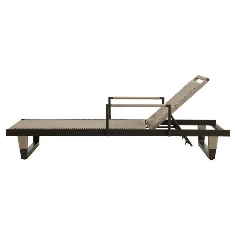 Image 4 Arteriors Daytona Outdoor Chaise Buff Dutch Weave more views