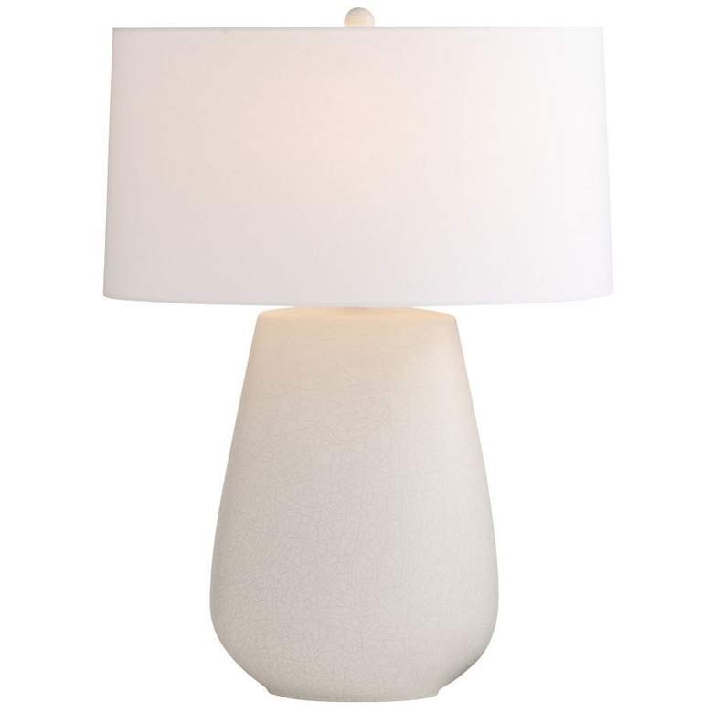 Image 1 Arteriors Deagan Crackle Ceramic Lamp Matte Ivory
