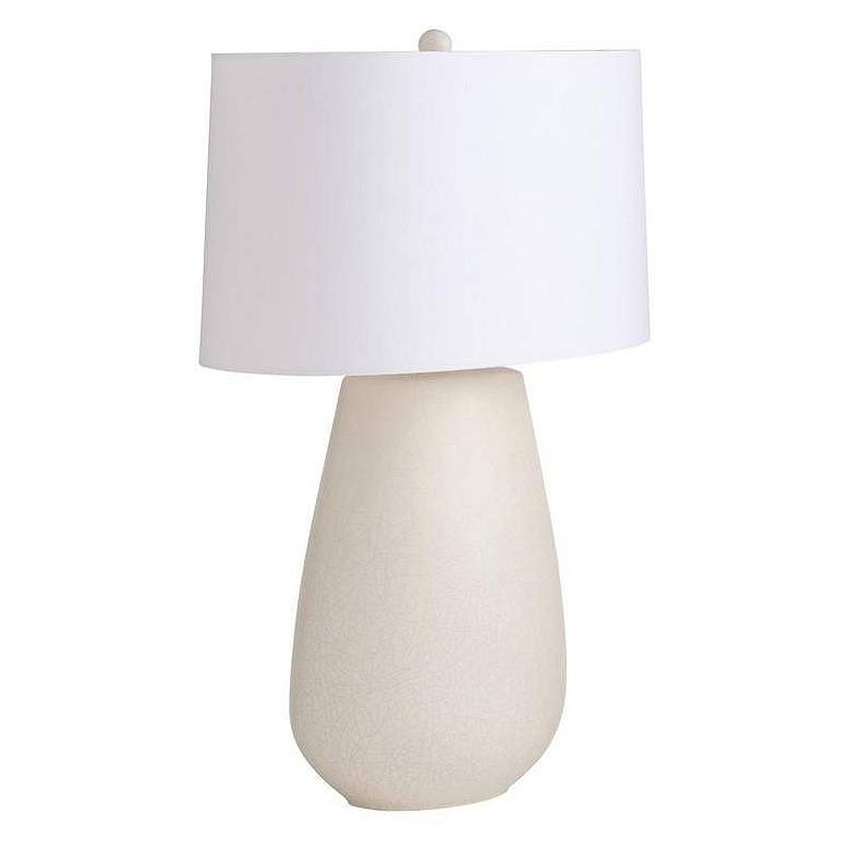 Image 4 Arteriors Deagan Crackle Ceramic Lamp Matte Ivory more views