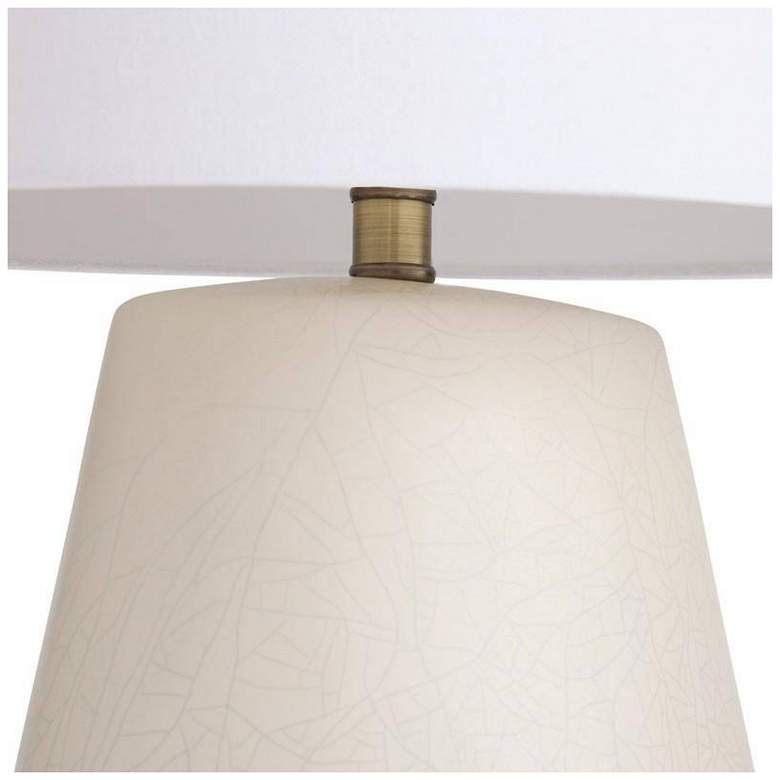 Image 5 Arteriors Deagan Crackle Ceramic Lamp Matte Ivory more views