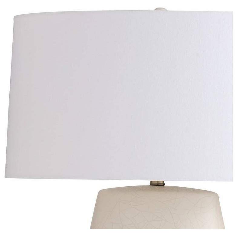 Image 7 Arteriors Deagan Crackle Ceramic Lamp Matte Ivory more views