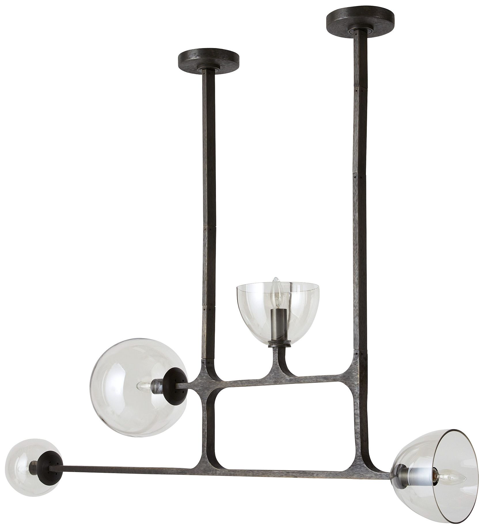 Image 4 Arteriors Dillon Linear Chandelier Chattered English Bronze more views