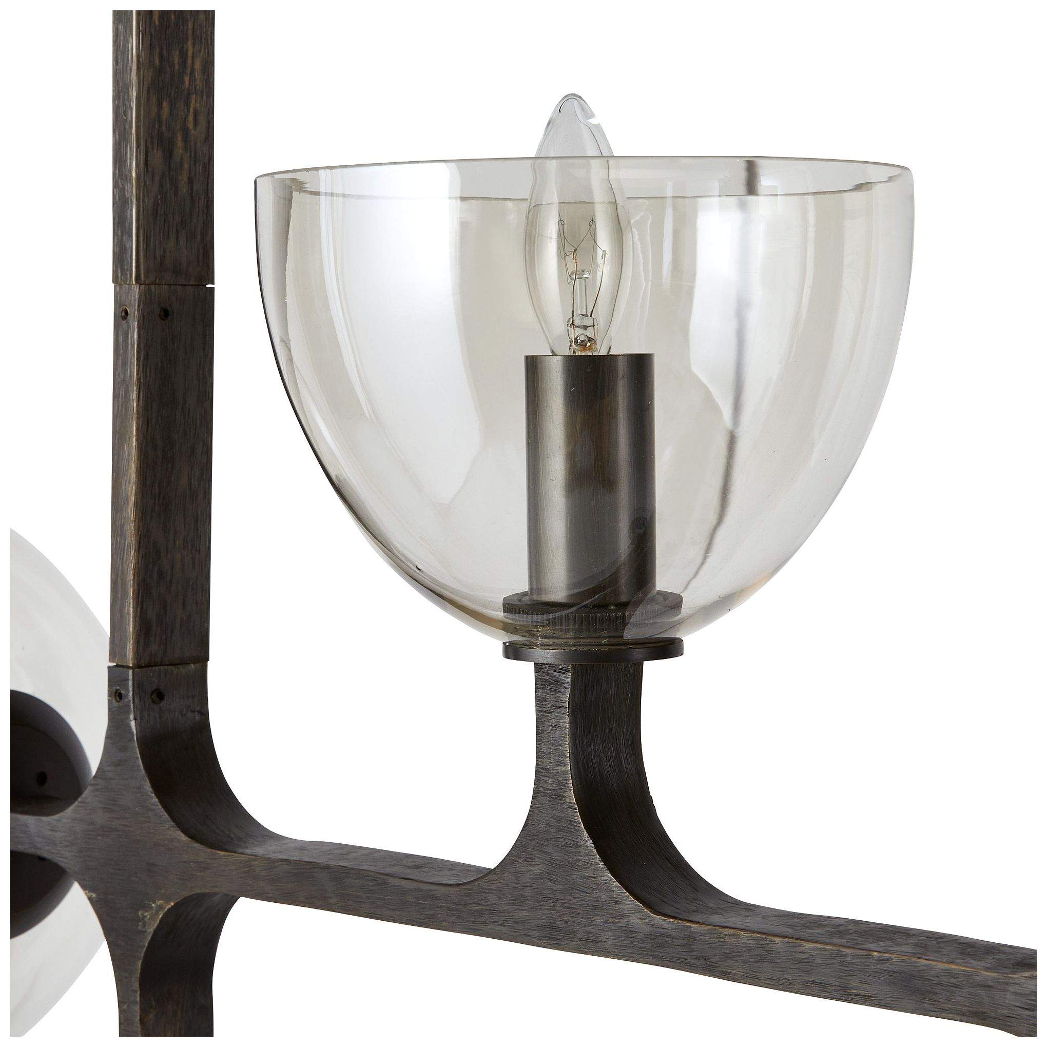 Image 5 Arteriors Dillon Linear Chandelier Chattered English Bronze more views