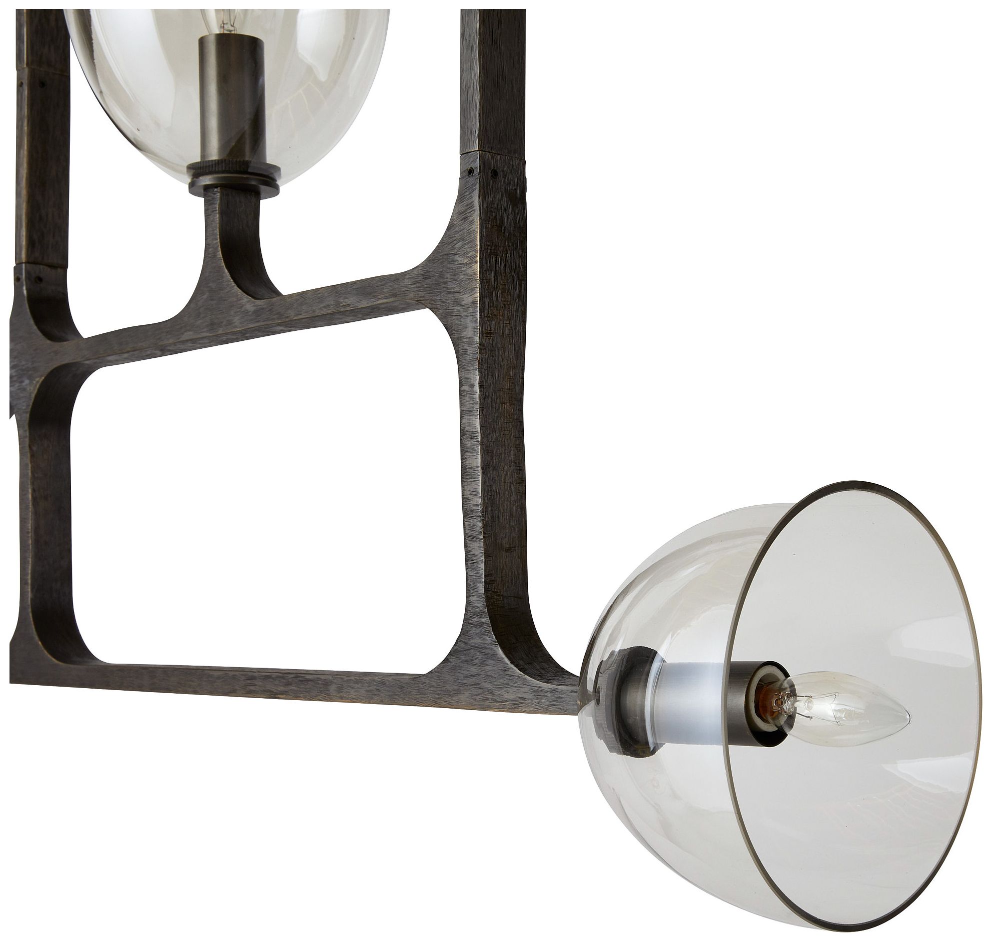 Image 7 Arteriors Dillon Linear Chandelier Chattered English Bronze more views