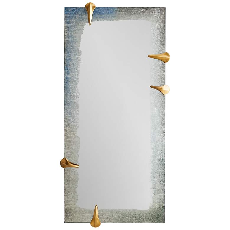 Image 1 Arteriors Edged Talon Mirror Antique Brass