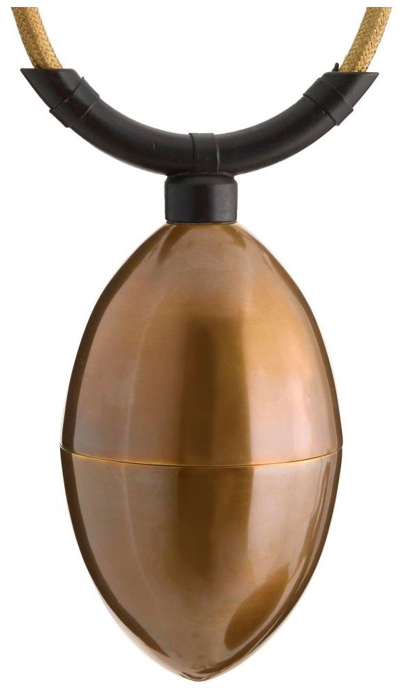 ARTERIORS Egg Drop Pendant Bronze, Antique Brass