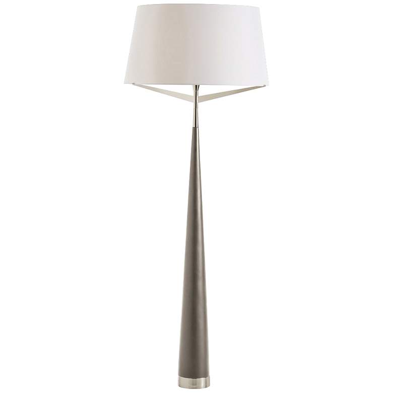 Image 1 Arteriors Elden Dove Gray Lacquer Floor Lamp