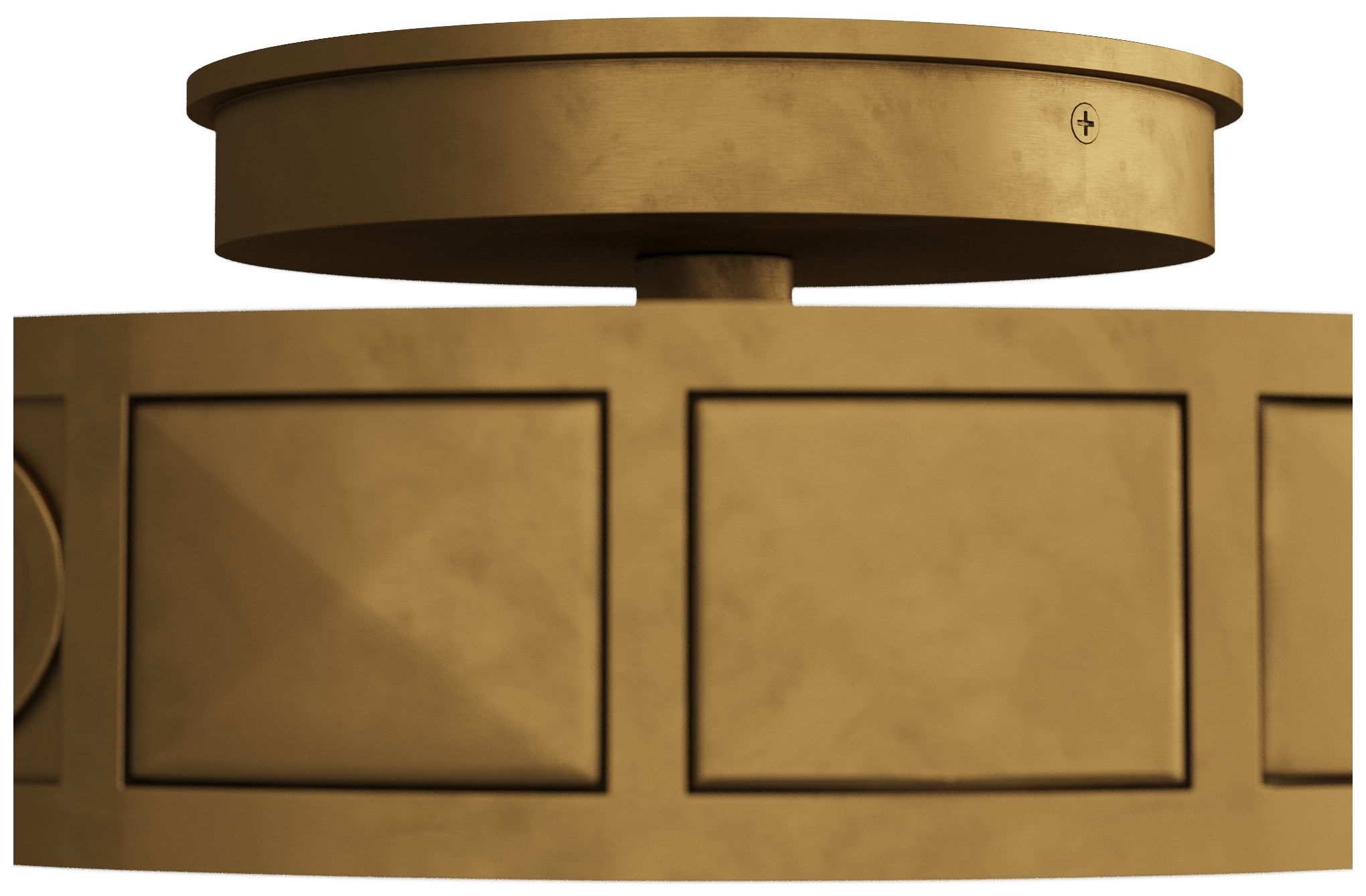 Image 6 Arteriors Empire Flush Mount Antique Brass more views