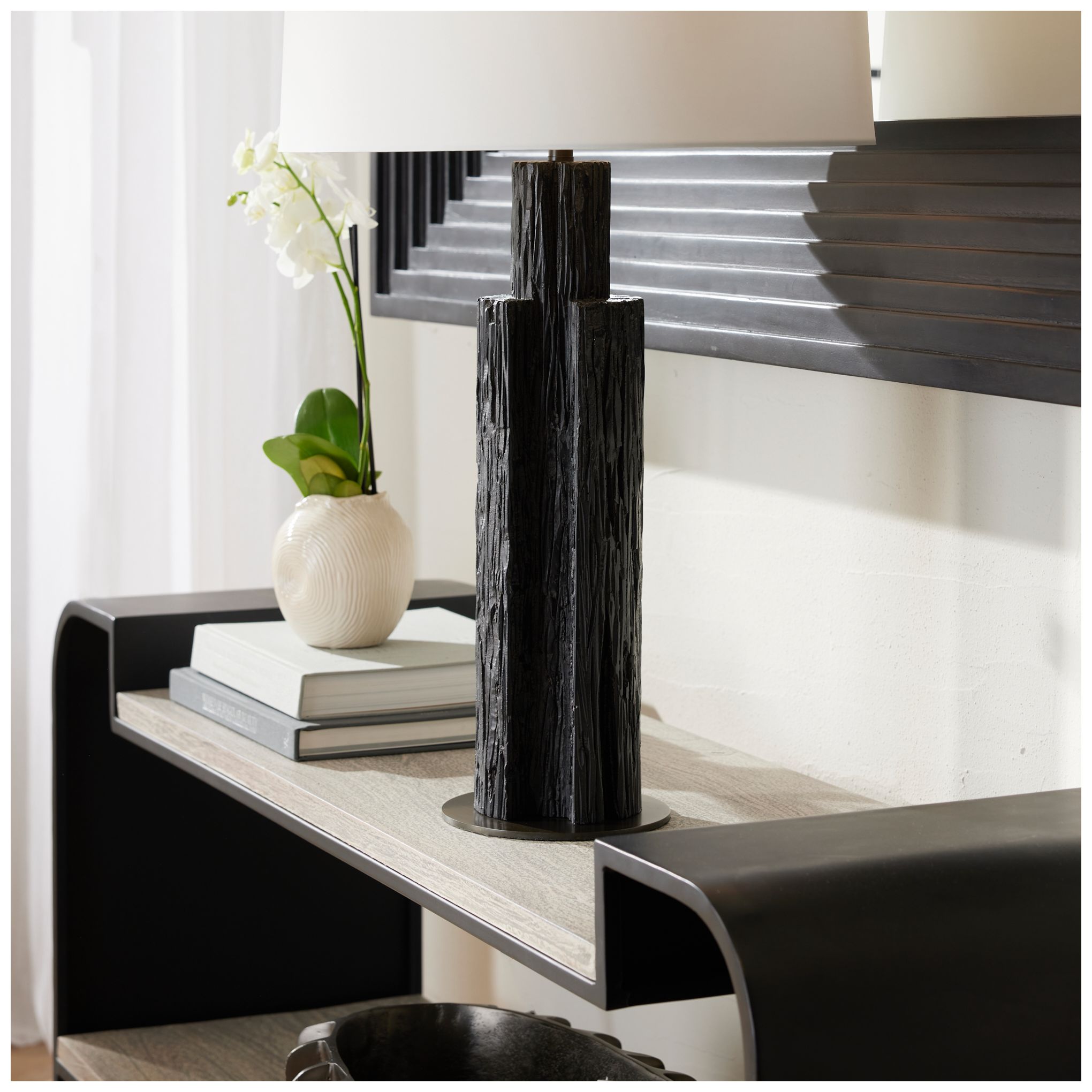 Arteriors Eris 31" High Modern Ebony Black Table Lamp