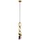 Arteriors Estate Pendant LED Smoke Crystal/Antique Brass