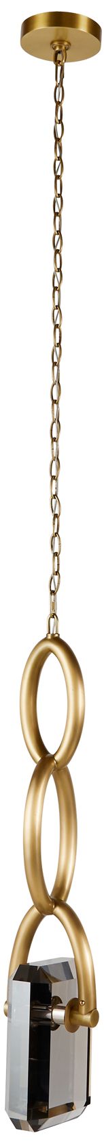 Image 2 Arteriors Estate Pendant LED Smoke Crystal/Antique Brass more views