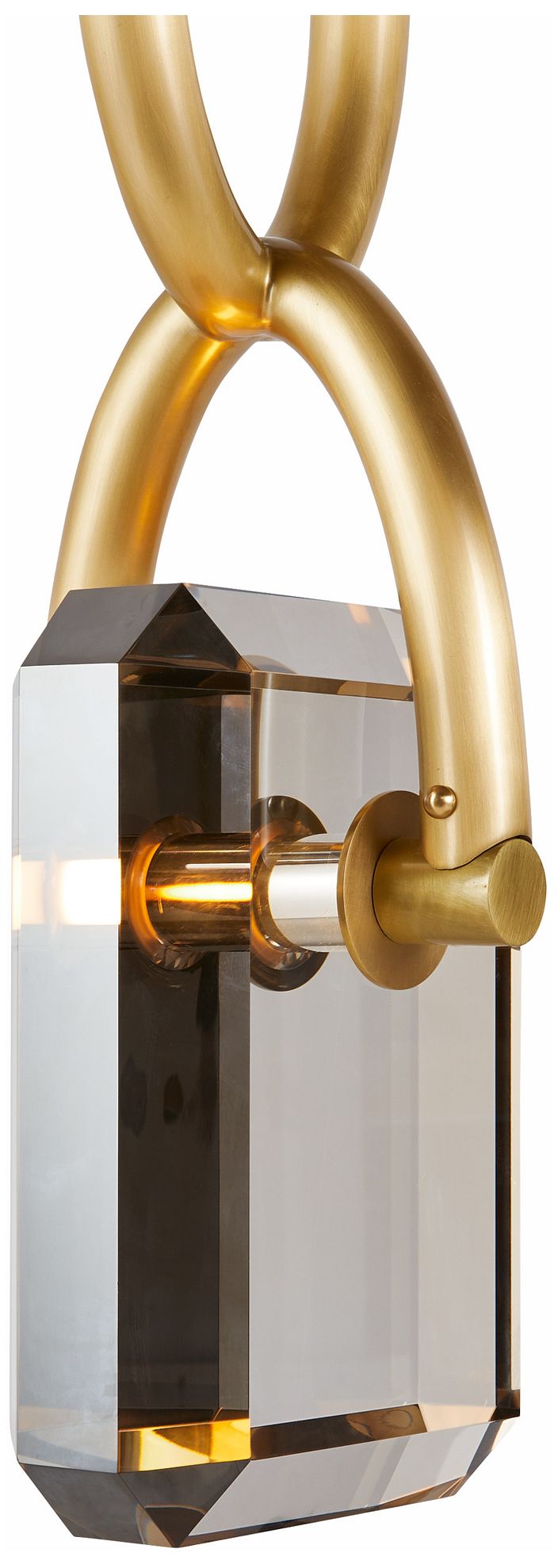 Image 4 Arteriors Estate Pendant LED Smoke Crystal/Antique Brass more views