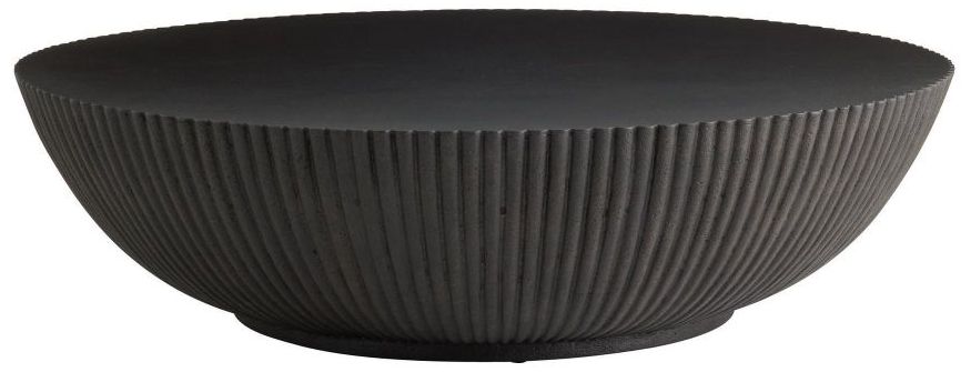 Image 2 Arteriors Etta Outdoor Coffee Table Black Concrete Composite