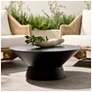 1_Arteriors Etta Outdoor Coffee Table Black Concrete Composite