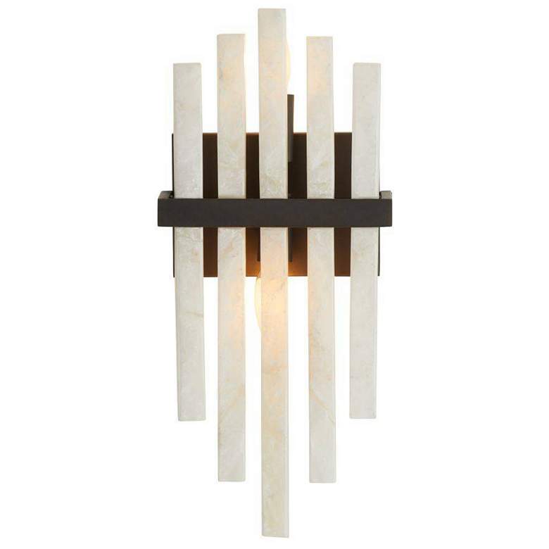 Image 2 Arteriors  Fairfax Sconce 18" White