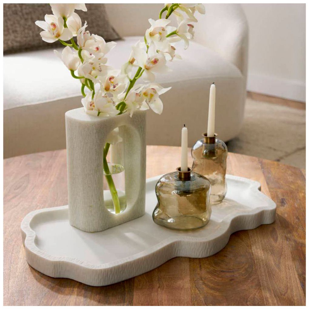 Image 7 Arteriors  Fallon Tray Ivory more views