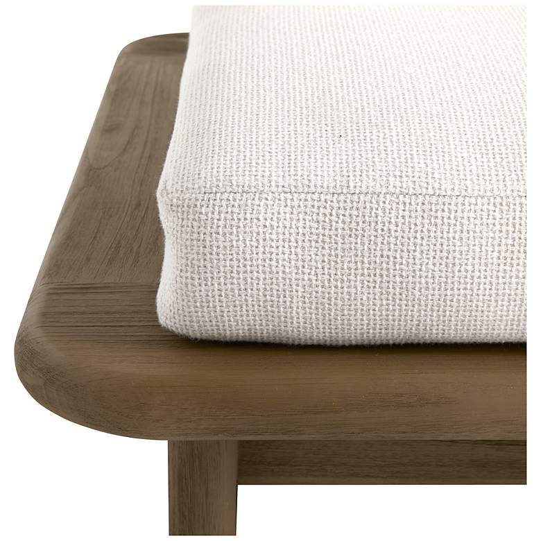 Image 6 Arteriors Fargo Outdoor Settee Shale Outdoor Texture more views
