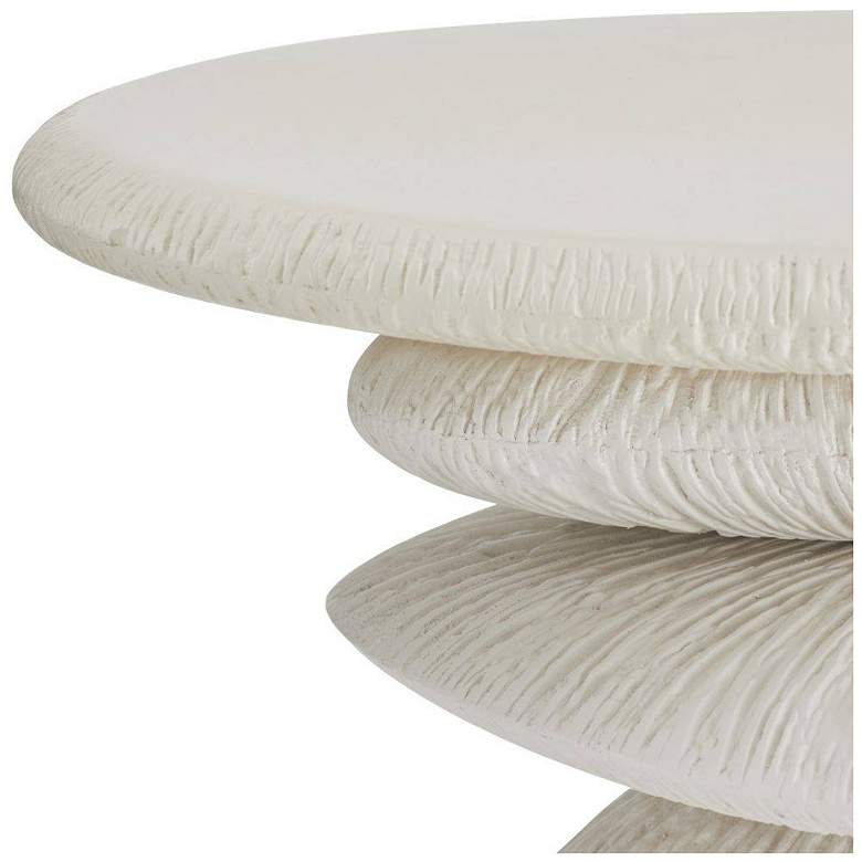 Image 3 Arteriors Felicia Outdoor Accent Table Ivory more views