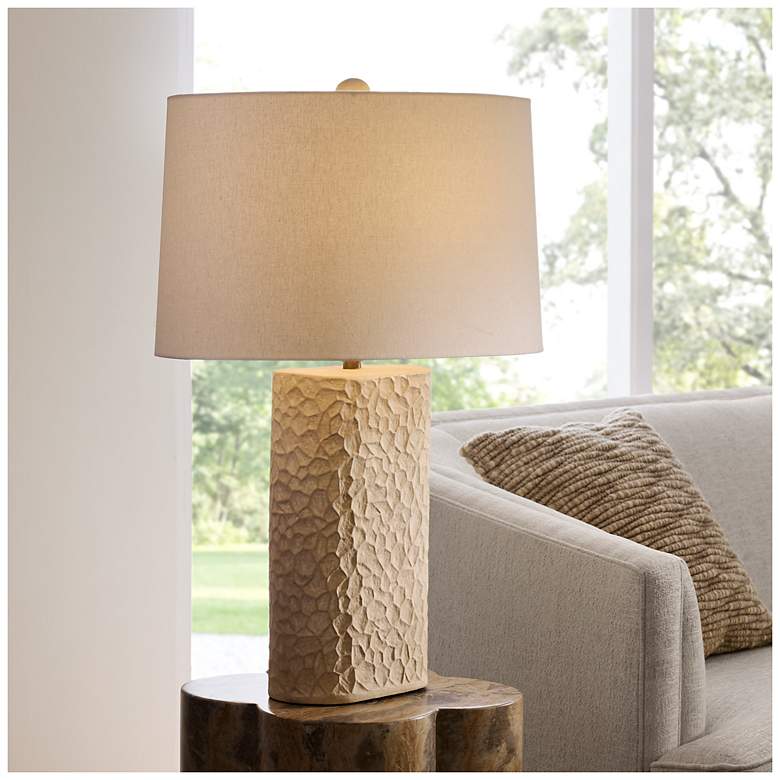 Image 1 Arteriors Felicity Terracotta Lamp Egg Shell