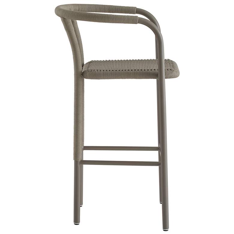 Image 3 Arteriors Feller Outdoor Bar Stool Fossil Synthetic Rope more views
