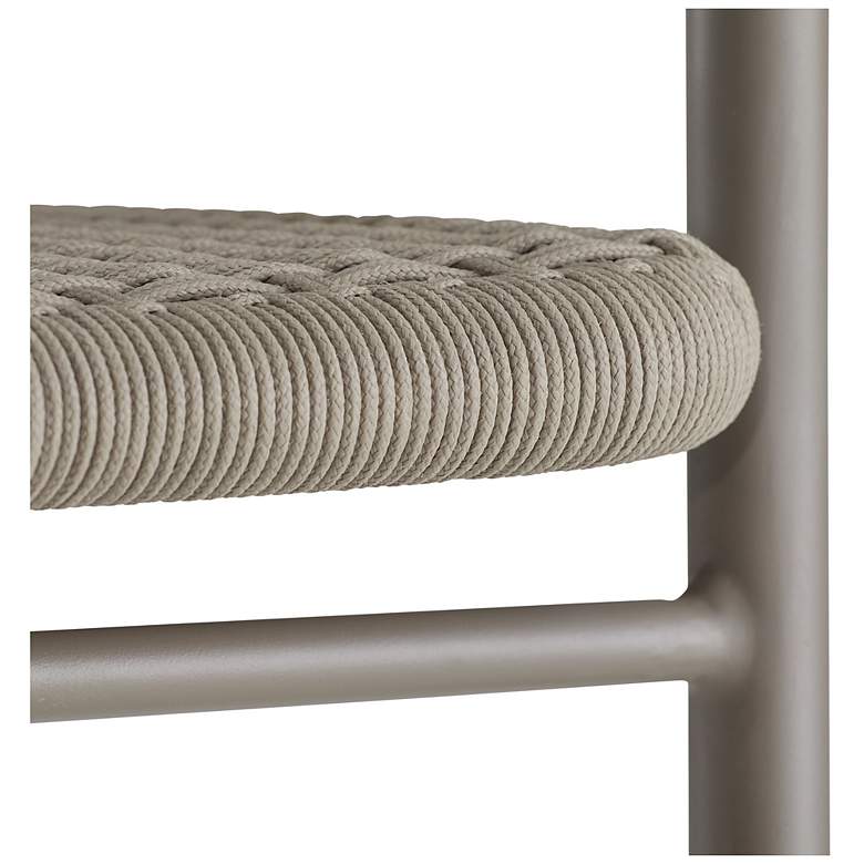 Image 6 Arteriors Feller Outdoor Bar Stool Fossil Synthetic Rope more views