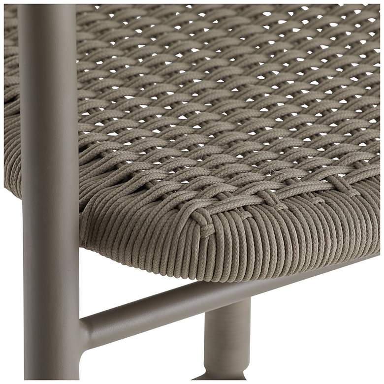 Image 7 Arteriors Feller Outdoor Bar Stool Fossil Synthetic Rope more views