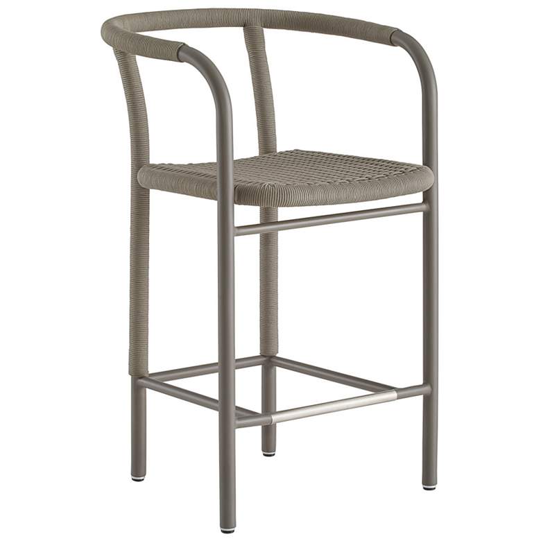 Image 1 Arteriors Feller Outdoor Counter Stool Fossil Synthetic Rope