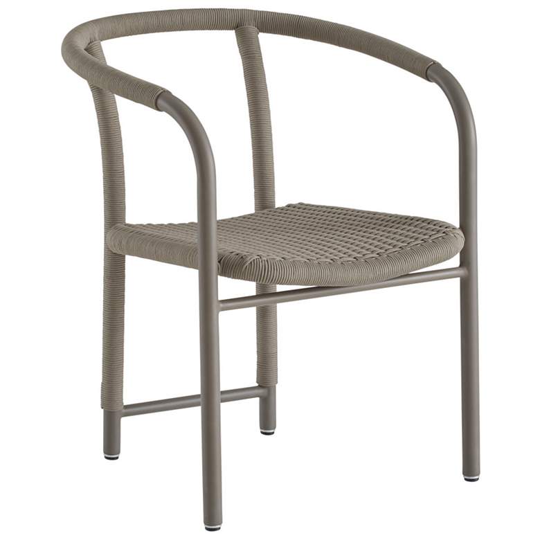 Image 1 Arteriors Feller Outdoor Dining Chair Fossil Synthetic Rope