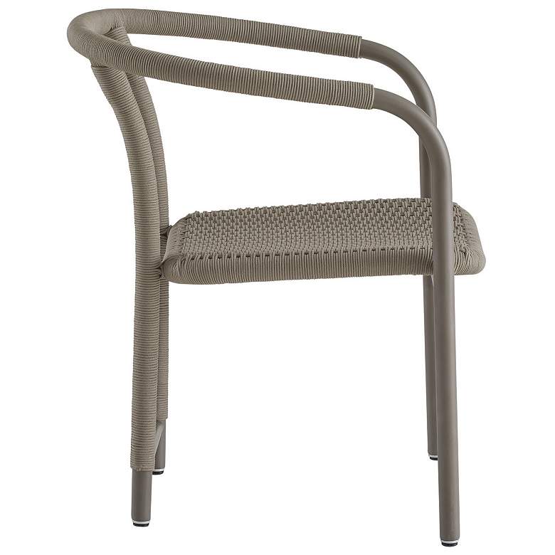 Image 3 Arteriors Feller Outdoor Dining Chair Fossil Synthetic Rope more views