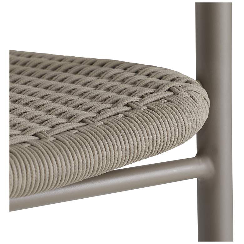 Image 4 Arteriors Feller Outdoor Dining Chair Fossil Synthetic Rope more views