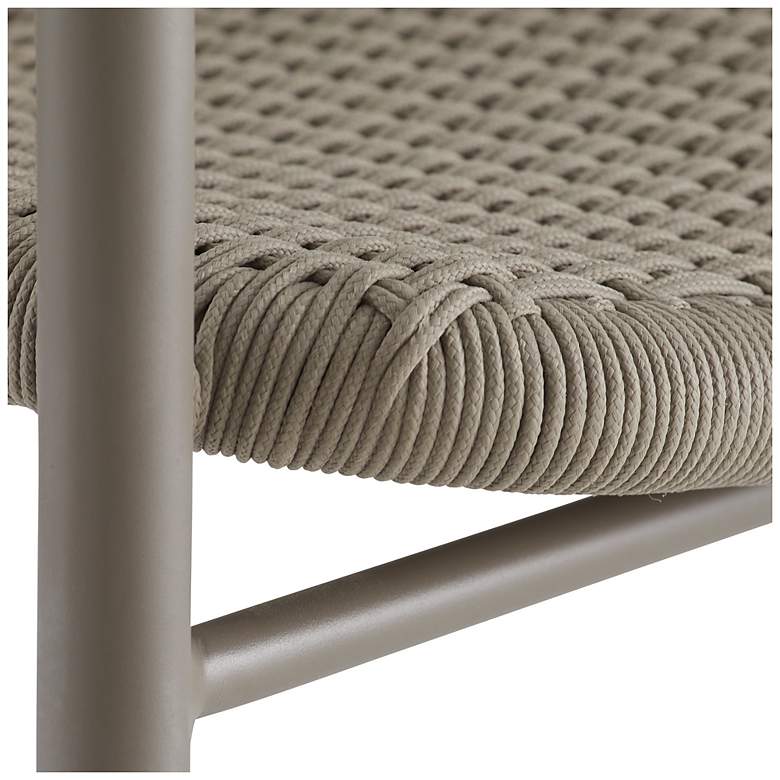 Image 7 Arteriors Feller Outdoor Dining Chair Fossil Synthetic Rope more views